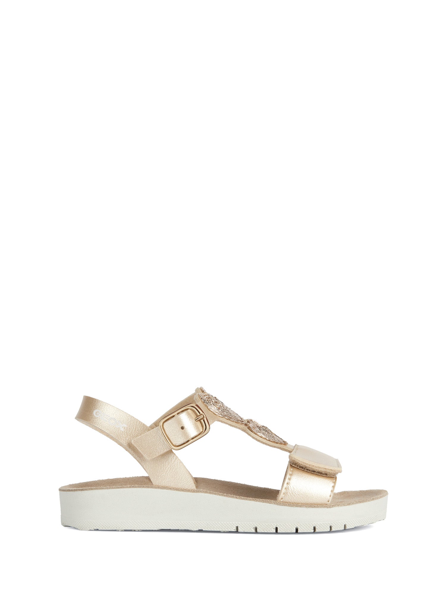 Sandali con strappi Oro Geox