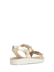 Sandali con strappi Oro Geox