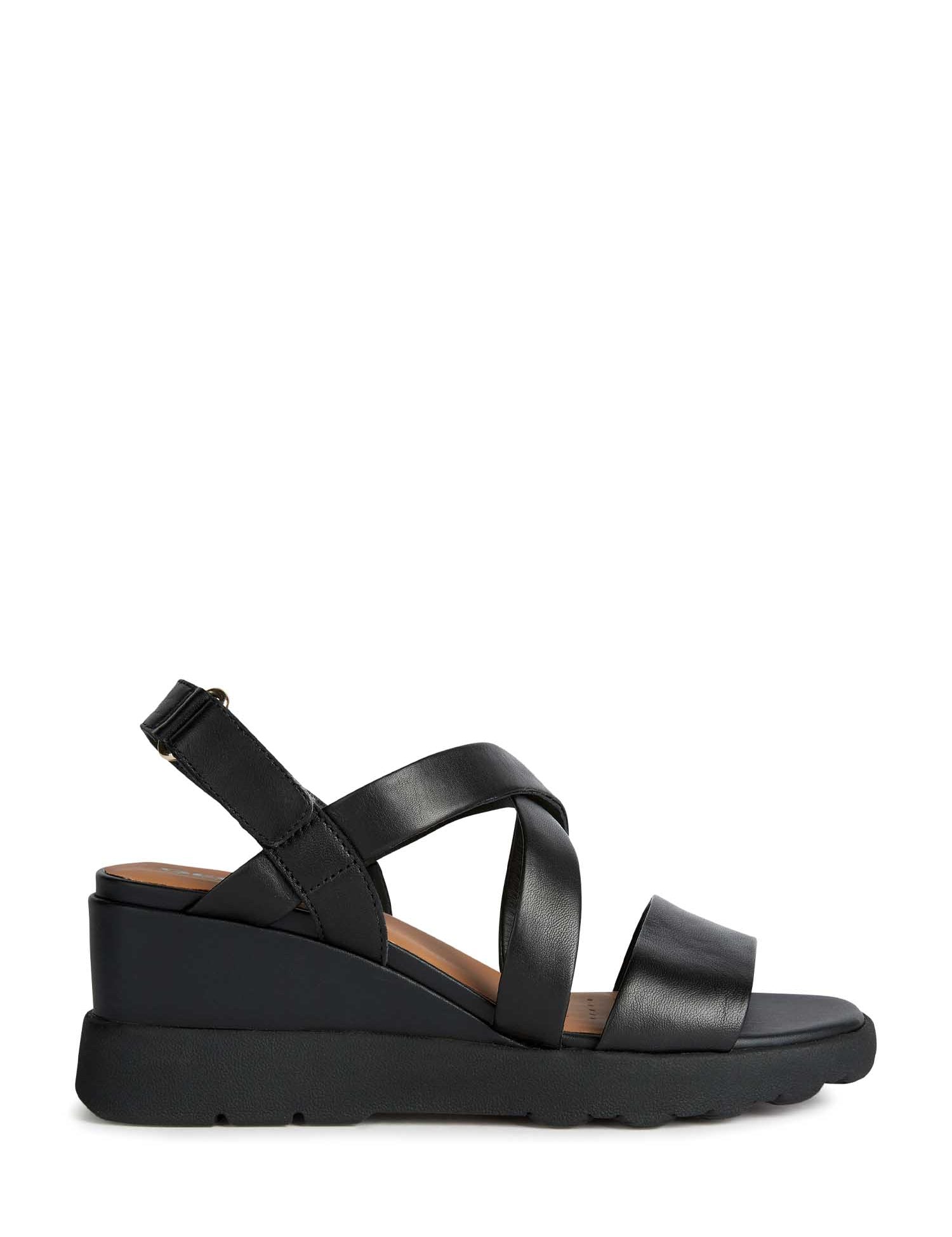 Sandali zeppa Nero Geox