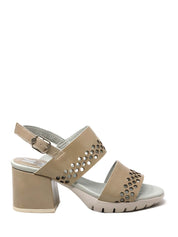 Sandali tacco Beige Callaghan