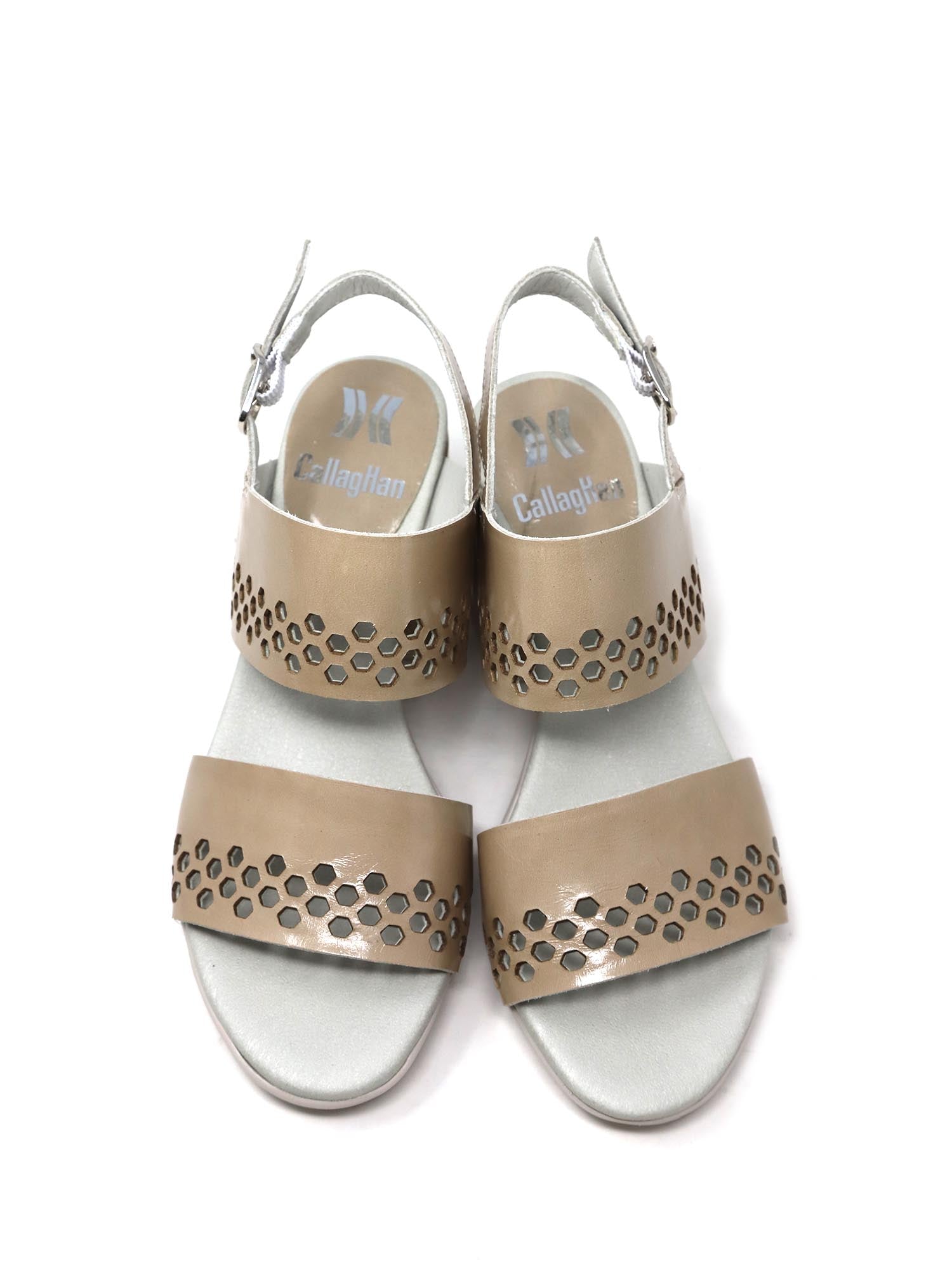 Sandali tacco Beige Callaghan
