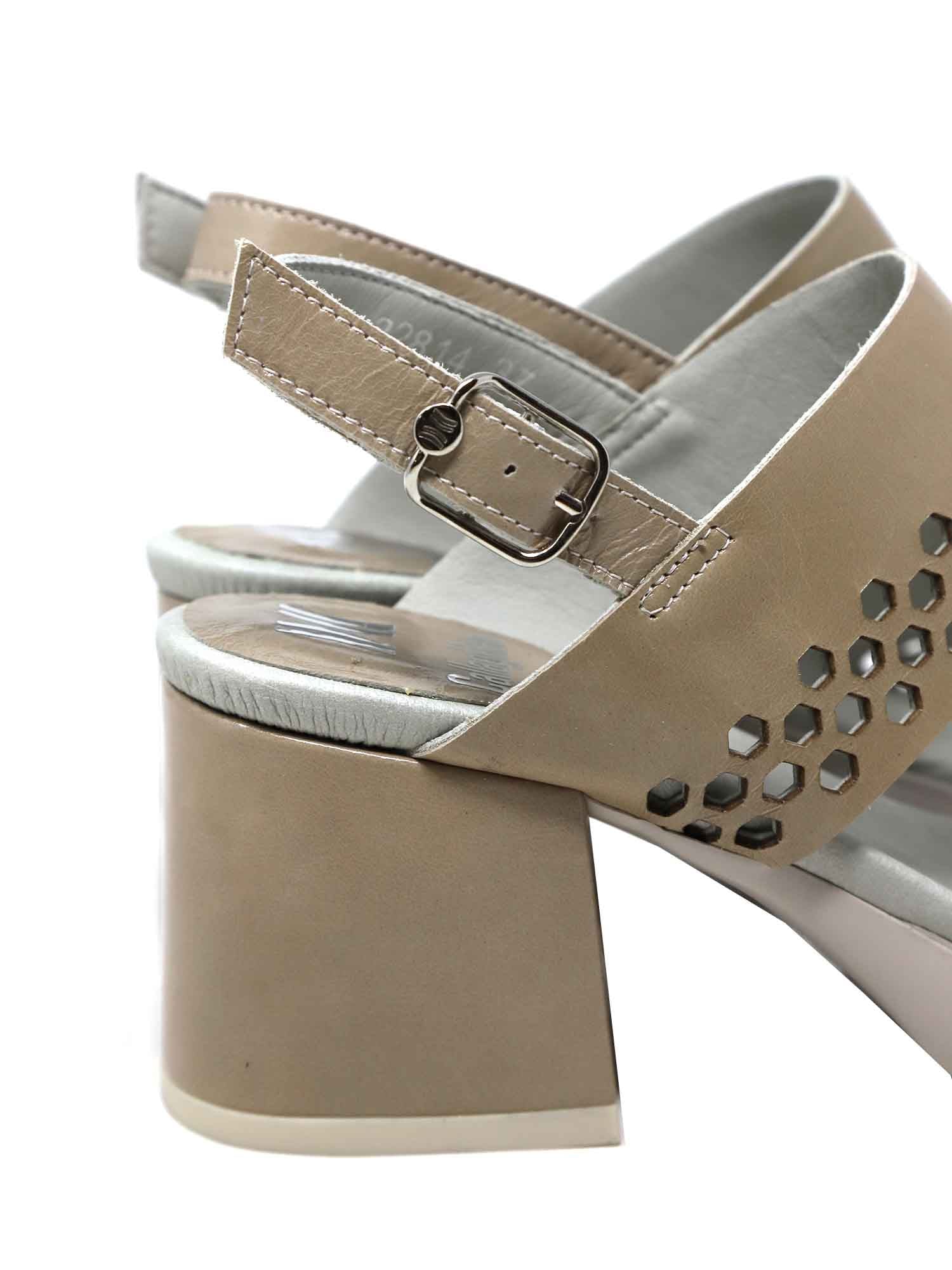 Sandali tacco Beige Callaghan