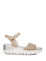 Sandali zeppa Beige Callaghan