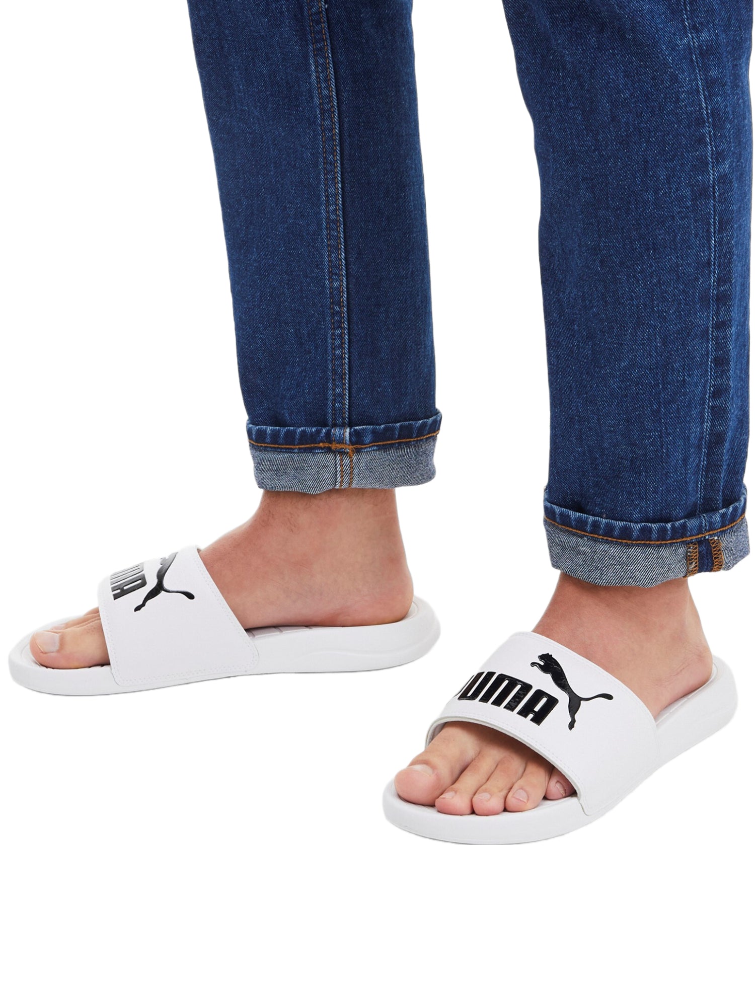 Ciabatte Bianco Nero Puma