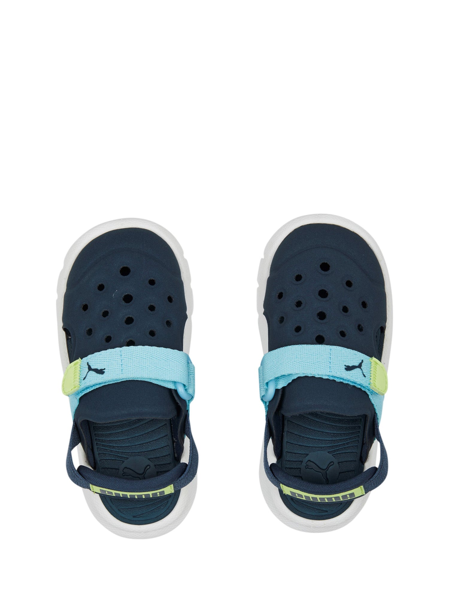 Sandali con strappi Blu Puma