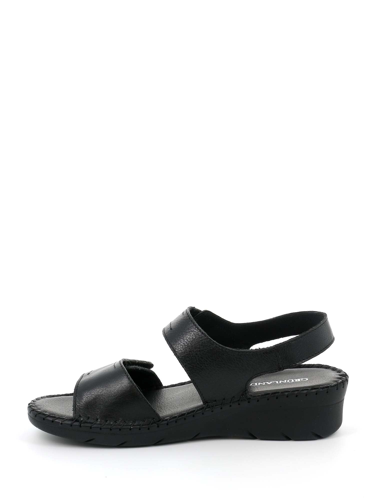 Sandali con strappi Nero Grunland