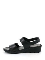 Sandali con strappi Nero Grunland