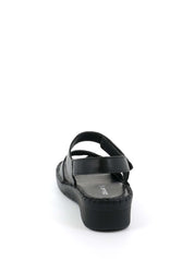 Sandali con strappi Nero Grunland