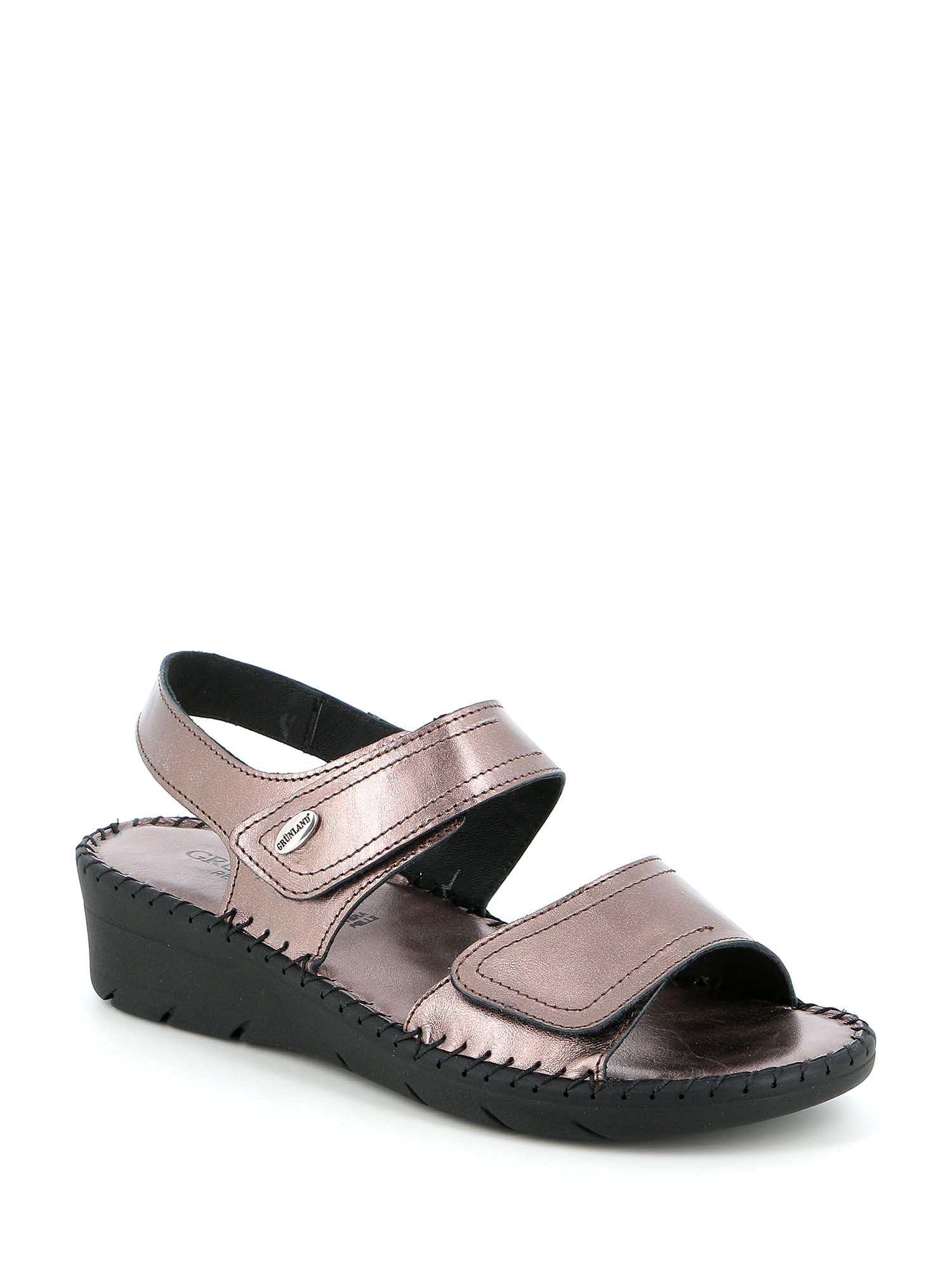 Sandali con strappi Grigio Grunland