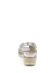 Sandali zeppa Tortora Grunland