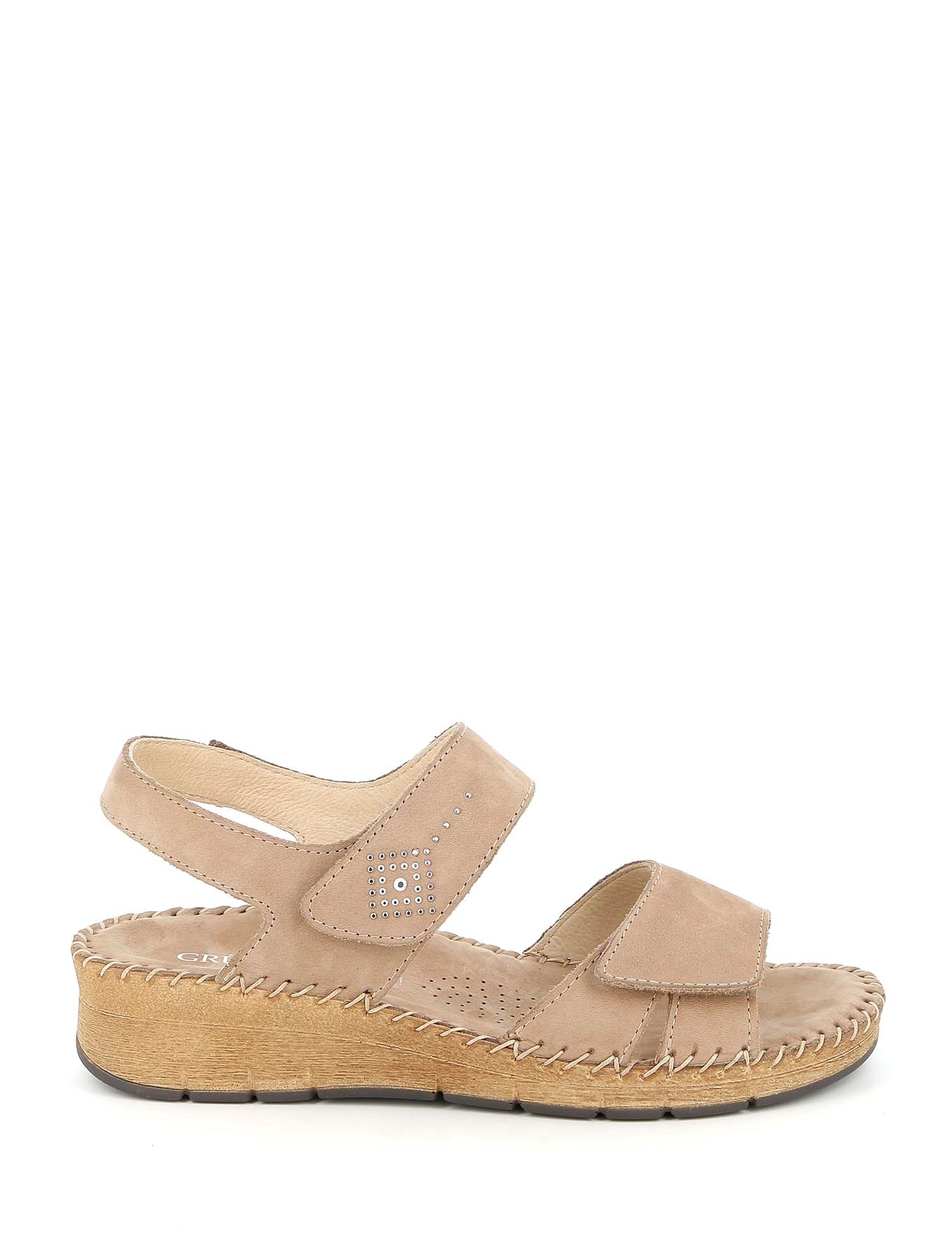 Sandali con strappi Beige Grunland