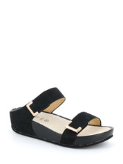 Sandali zeppa Nero Grunland