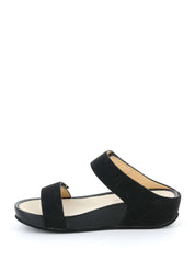 Sandali zeppa Nero Grunland