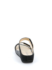 Sandali zeppa Nero Grunland