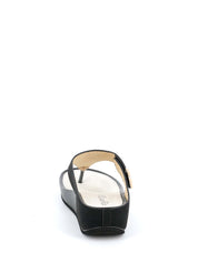 Sandali zeppa Nero Grunland