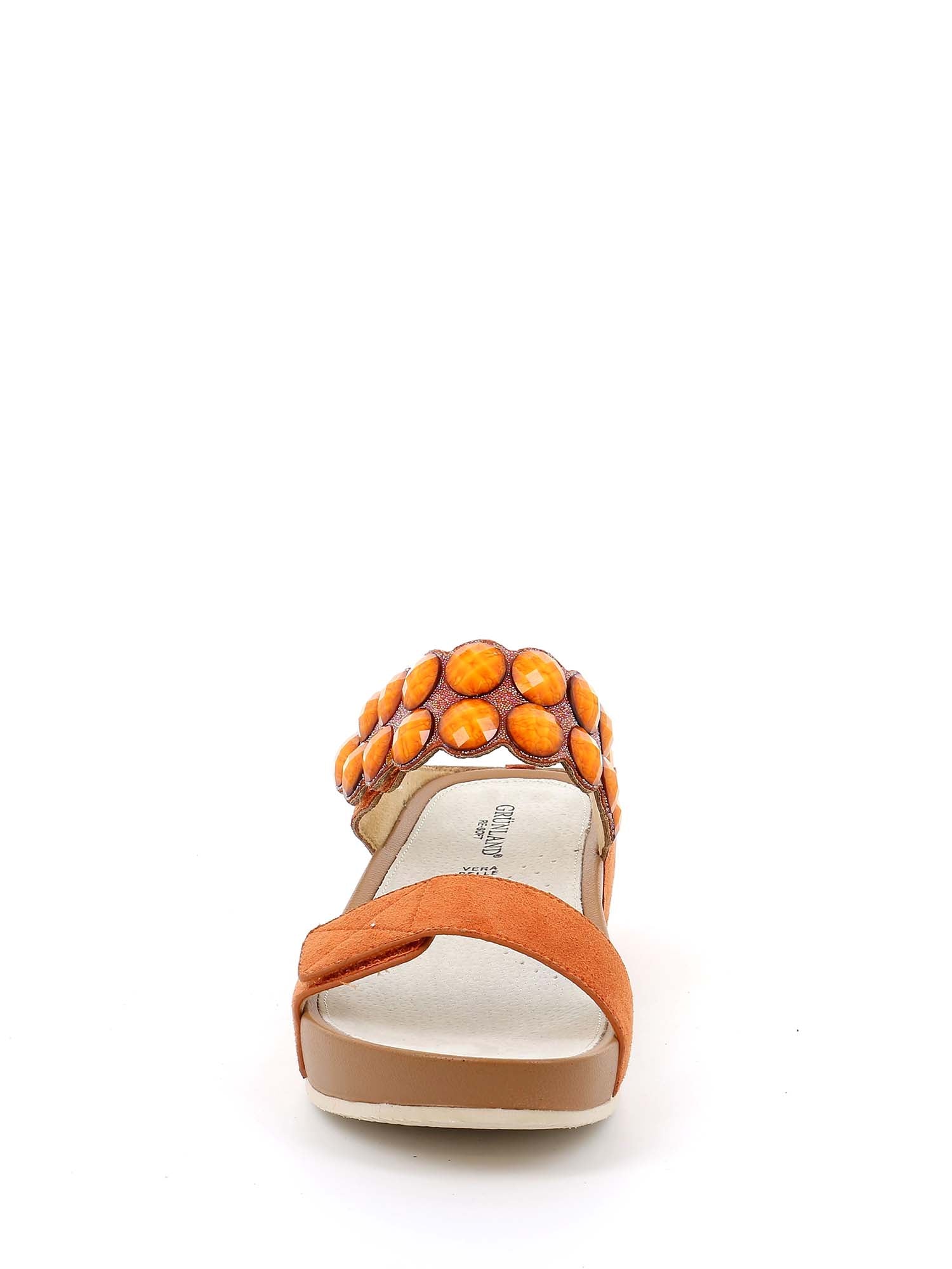 Sandali zeppa Arancio Grunland