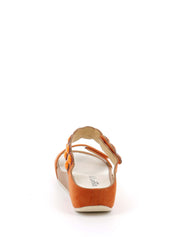 Sandali zeppa Arancio Grunland