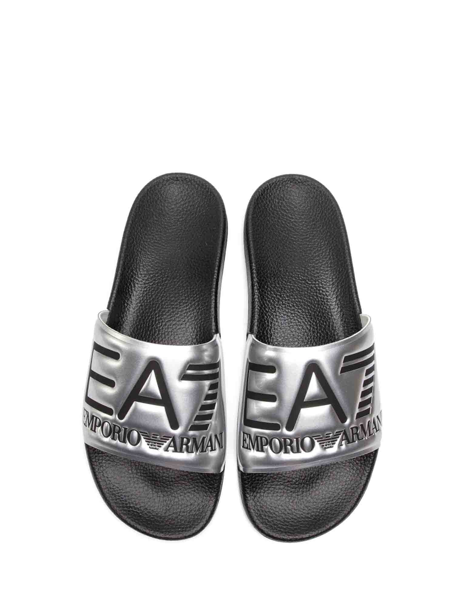 Ciabatte Argento Ea7 Emporio Armani