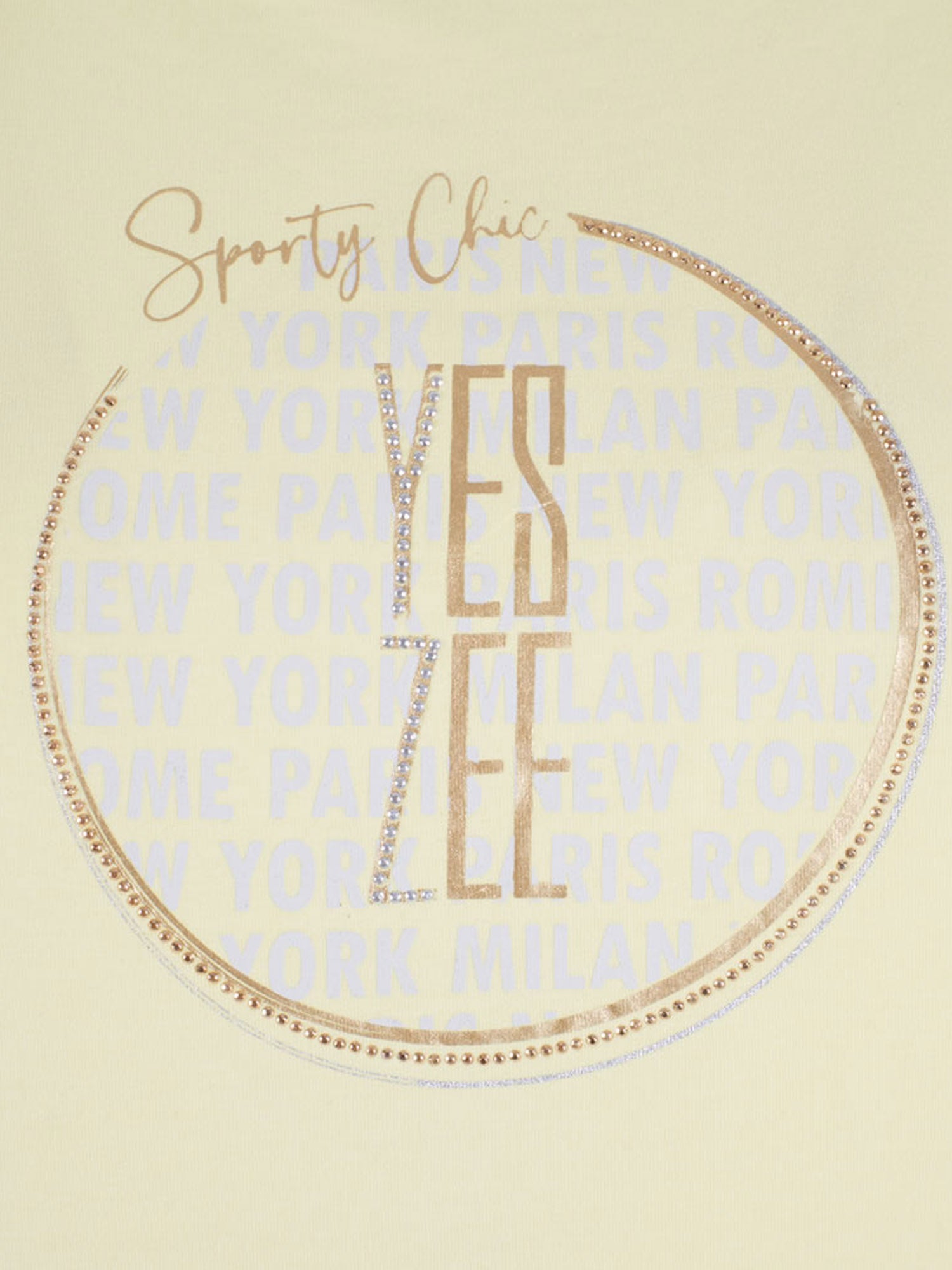 T-shirt Giallo Yes-zee