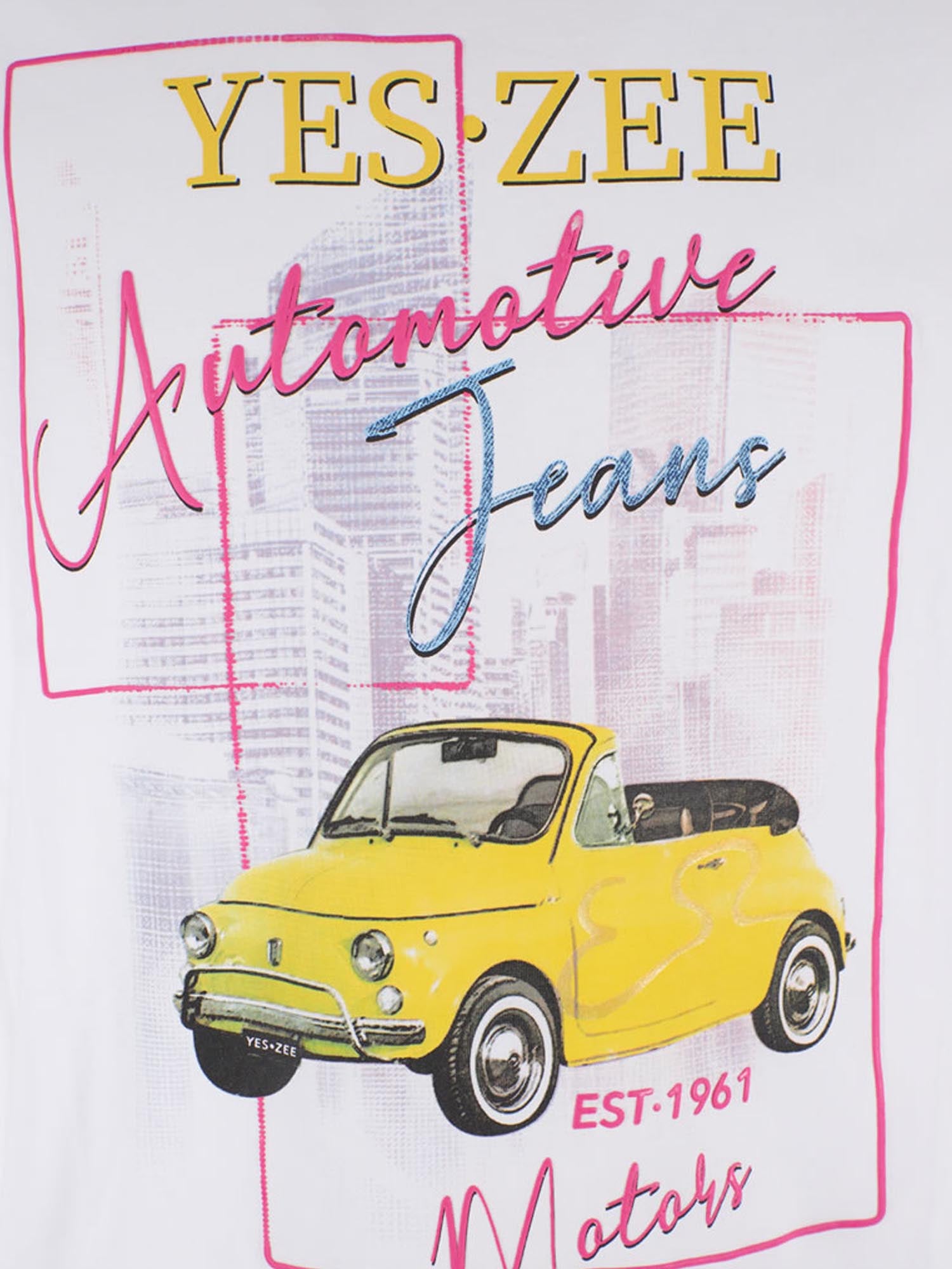 T-shirt Bianco Yes-zee