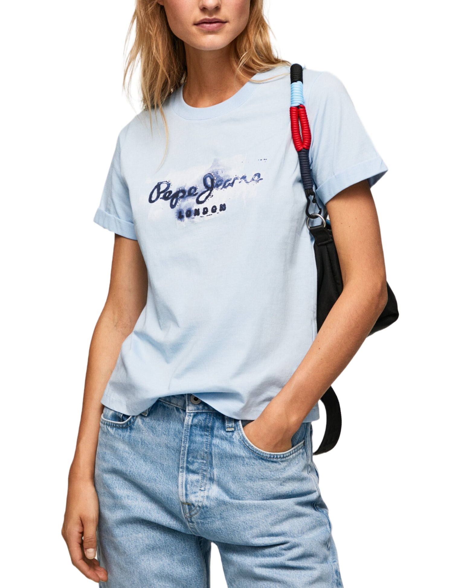 T-shirt Blu Pepe Jeans