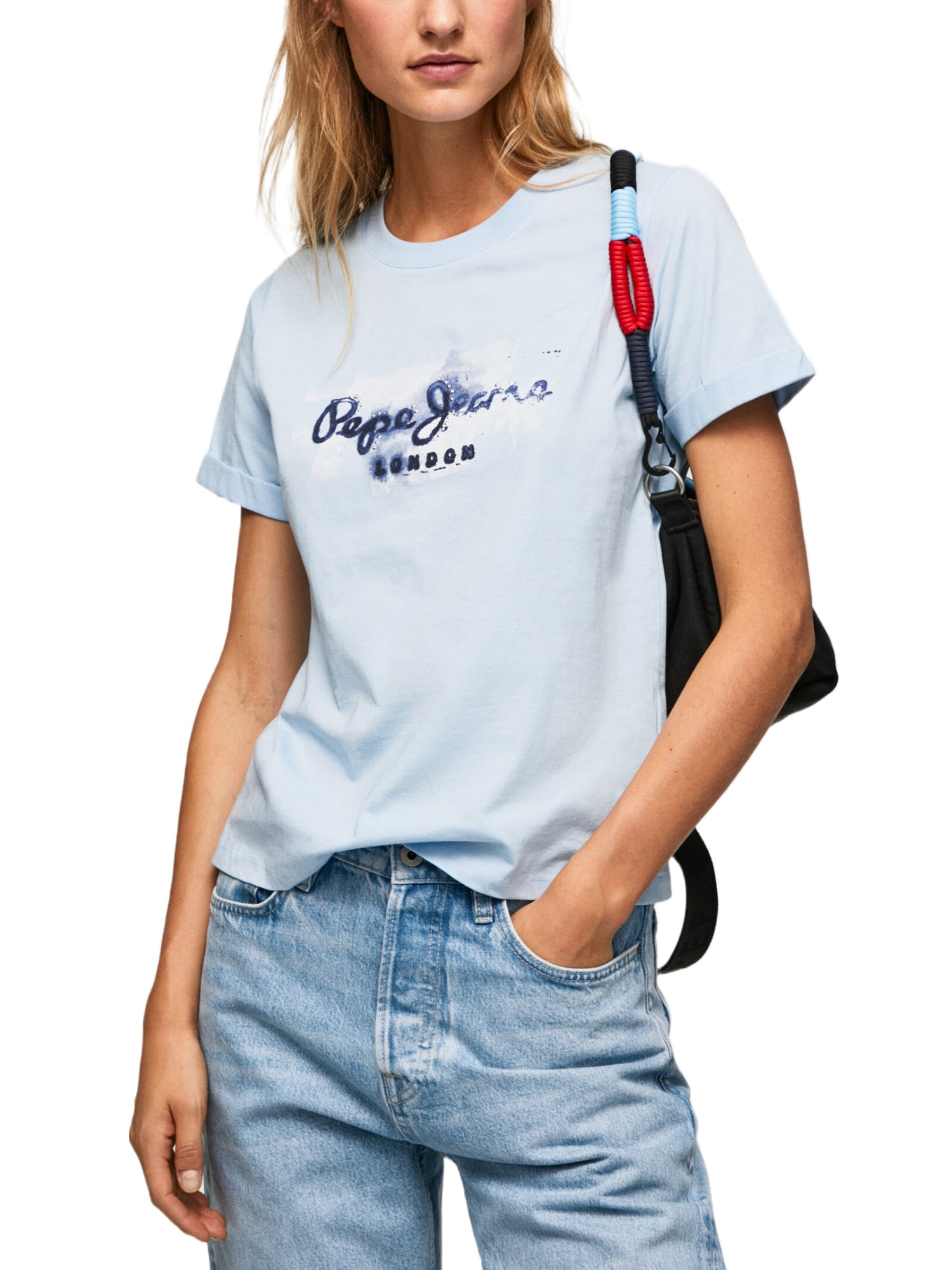 T-shirt Blu Pepe Jeans
