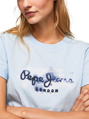 T-shirt Blu Pepe Jeans
