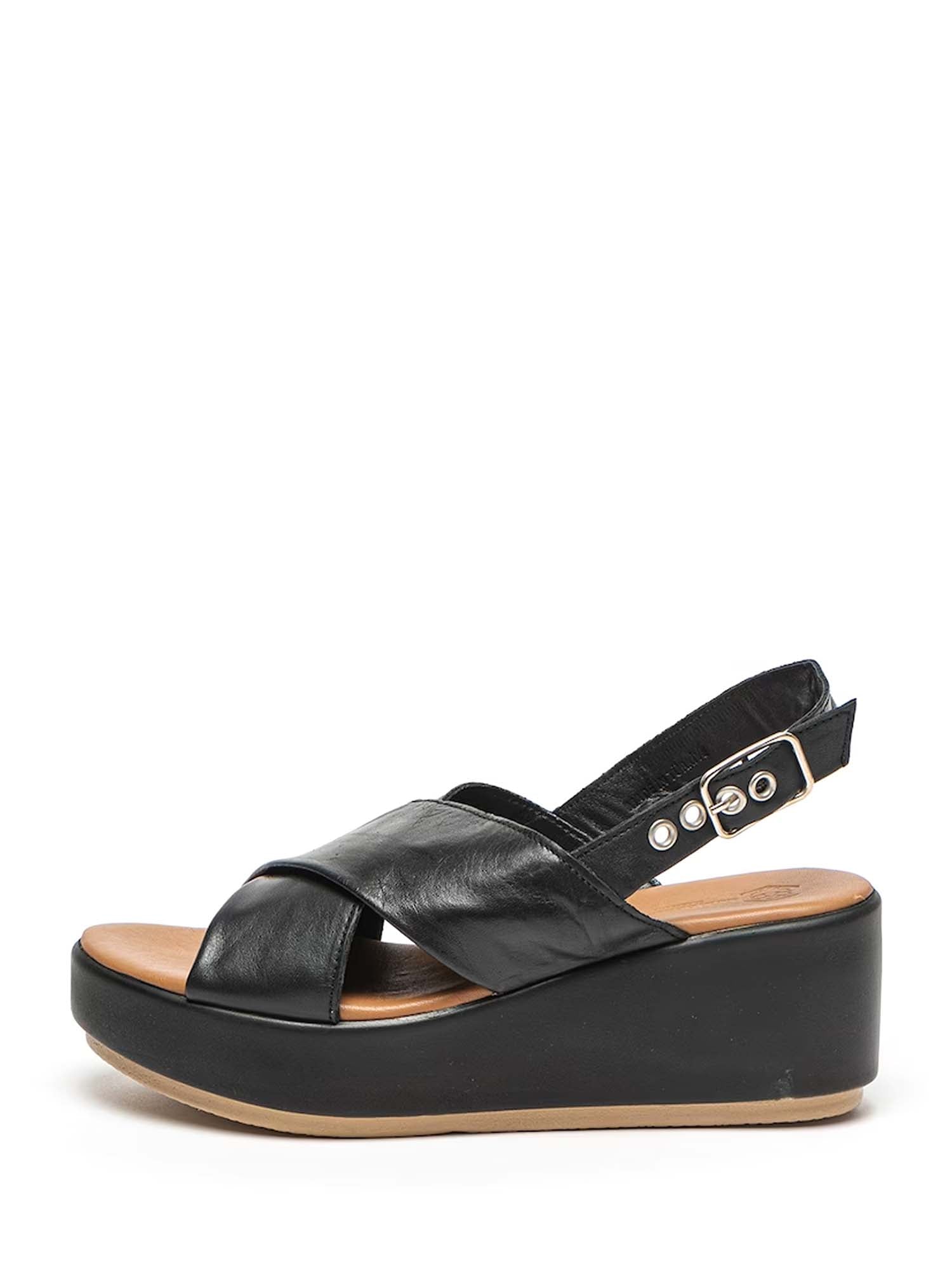 Sandali zeppa Nero Lumberjack