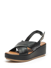 Sandali zeppa Nero Lumberjack