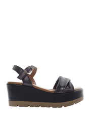 Sandali zeppa Nero Lumberjack