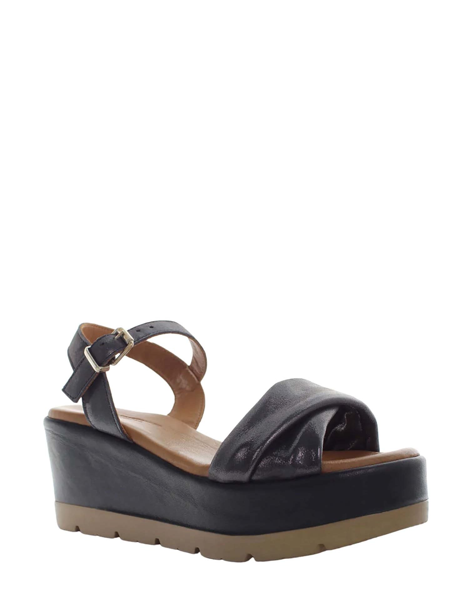 Sandali zeppa Nero Lumberjack