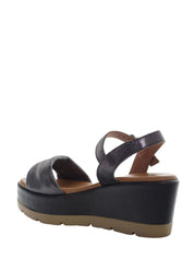 Sandali zeppa Nero Lumberjack