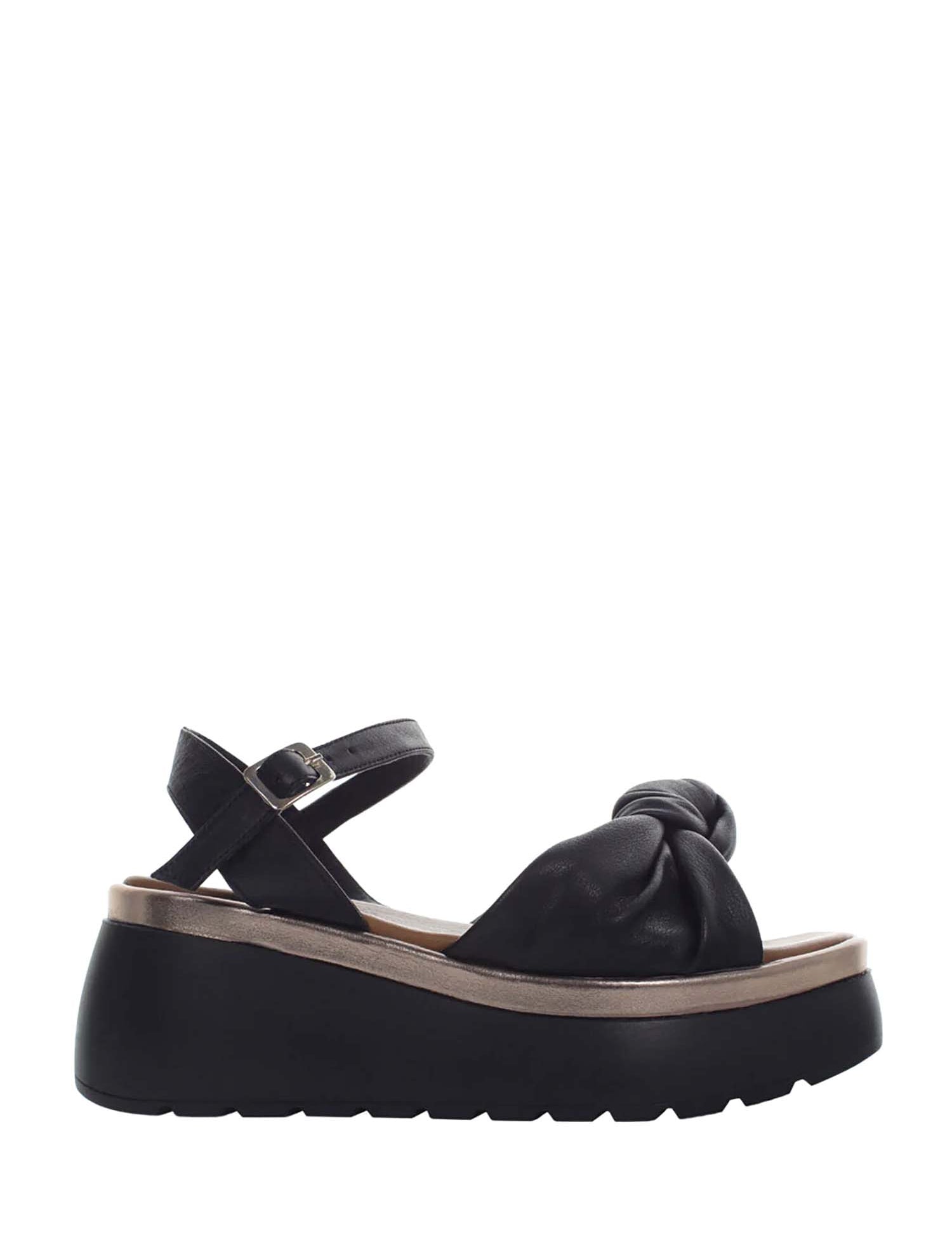 Sandali zeppa Nero Lumberjack