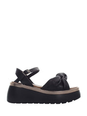 Sandali zeppa Nero Lumberjack