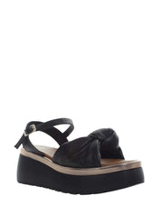 Sandali zeppa Nero Lumberjack