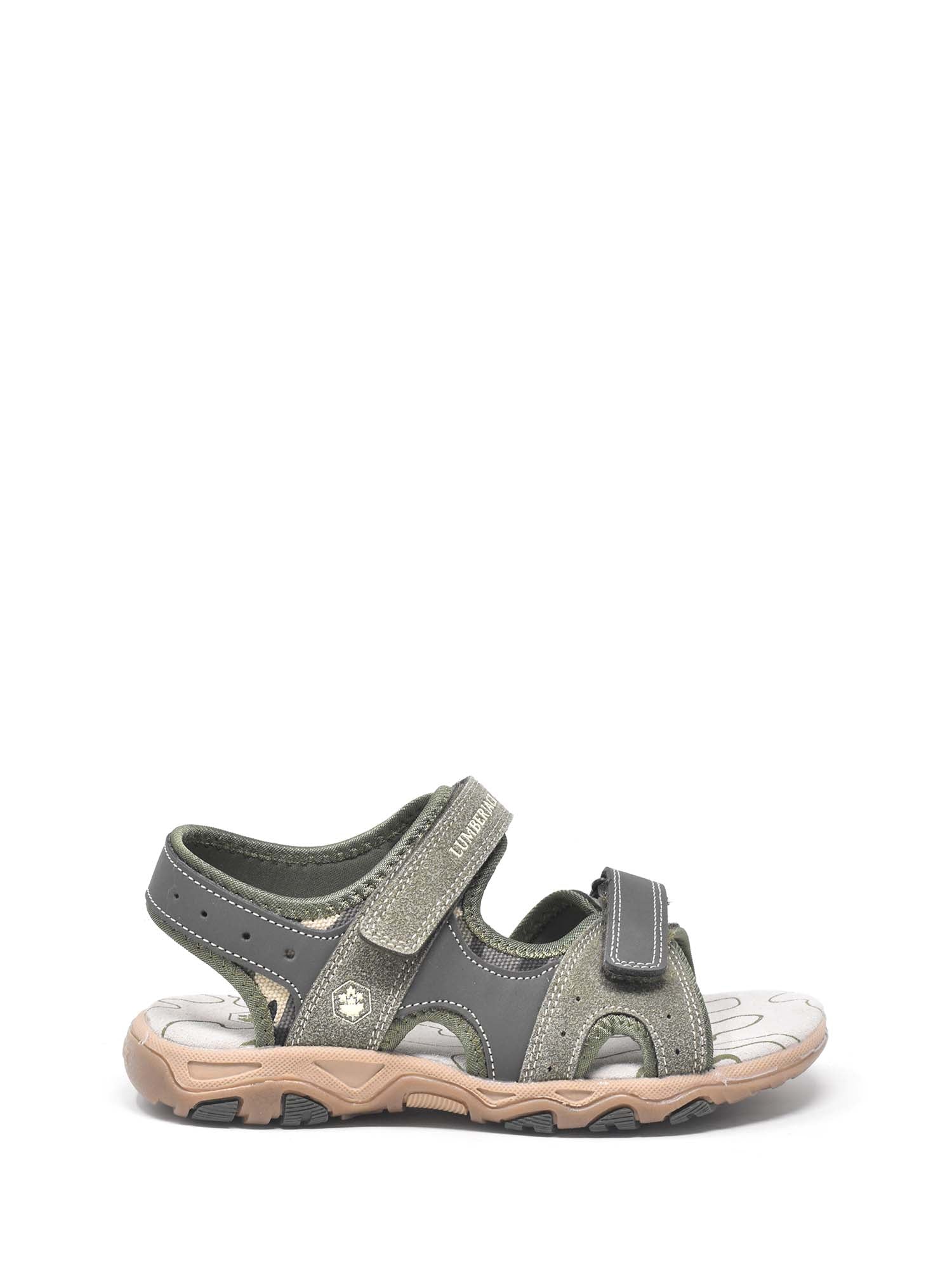 Sandali con strappi Verde Lumberjack