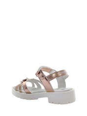 Sandali con strappi Oro Rosa Lumberjack