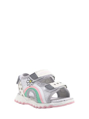 Sandali con strappi Bianco Rosa Lumberjack