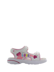 Sandali con strappi Bianco Rosa Lumberjack