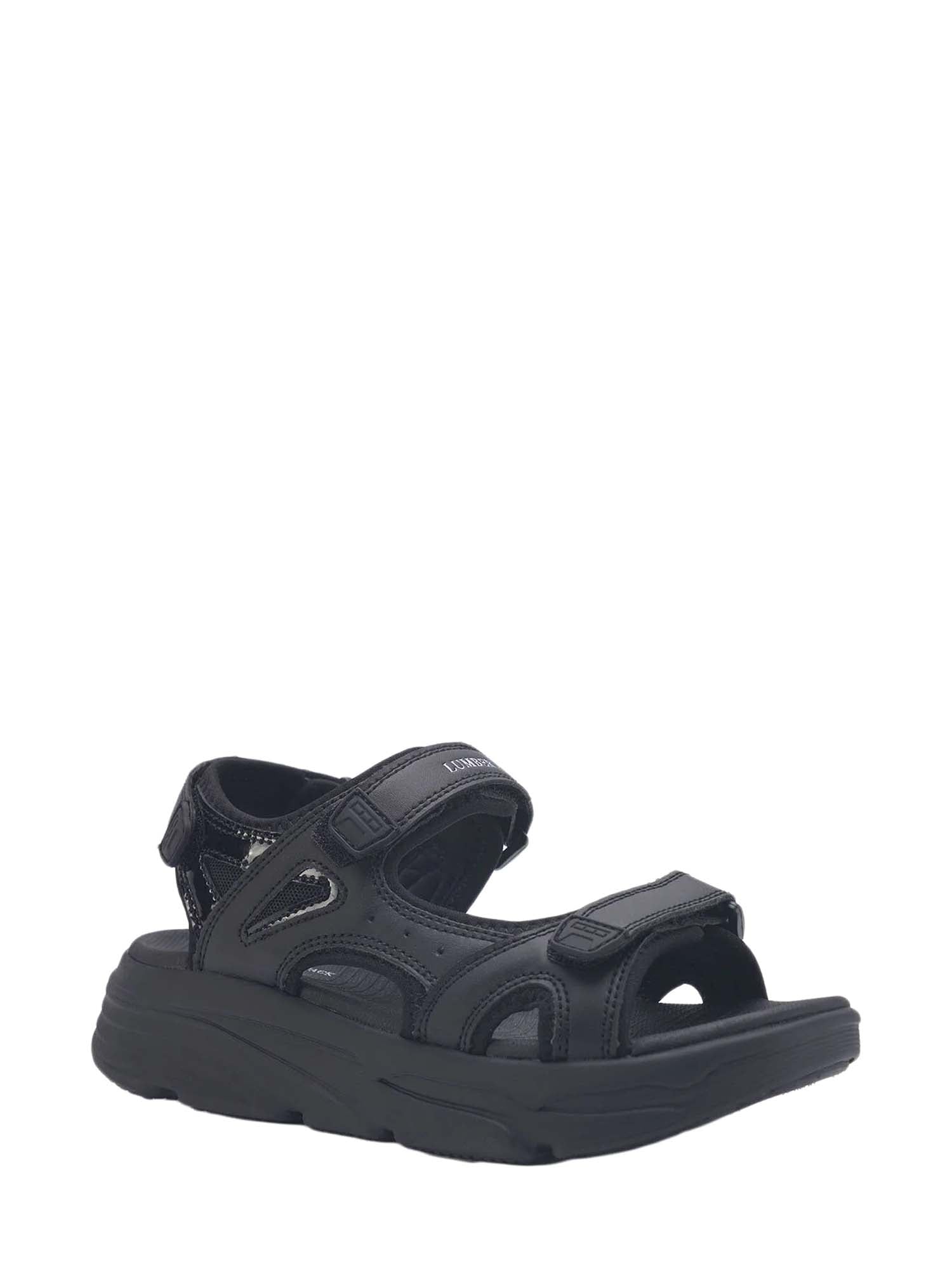 Sandali con strappi Nero Lumberjack