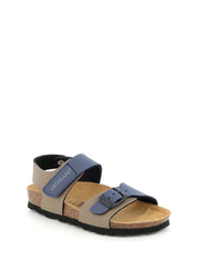 Sandali con strappi Blu Grunland Junior