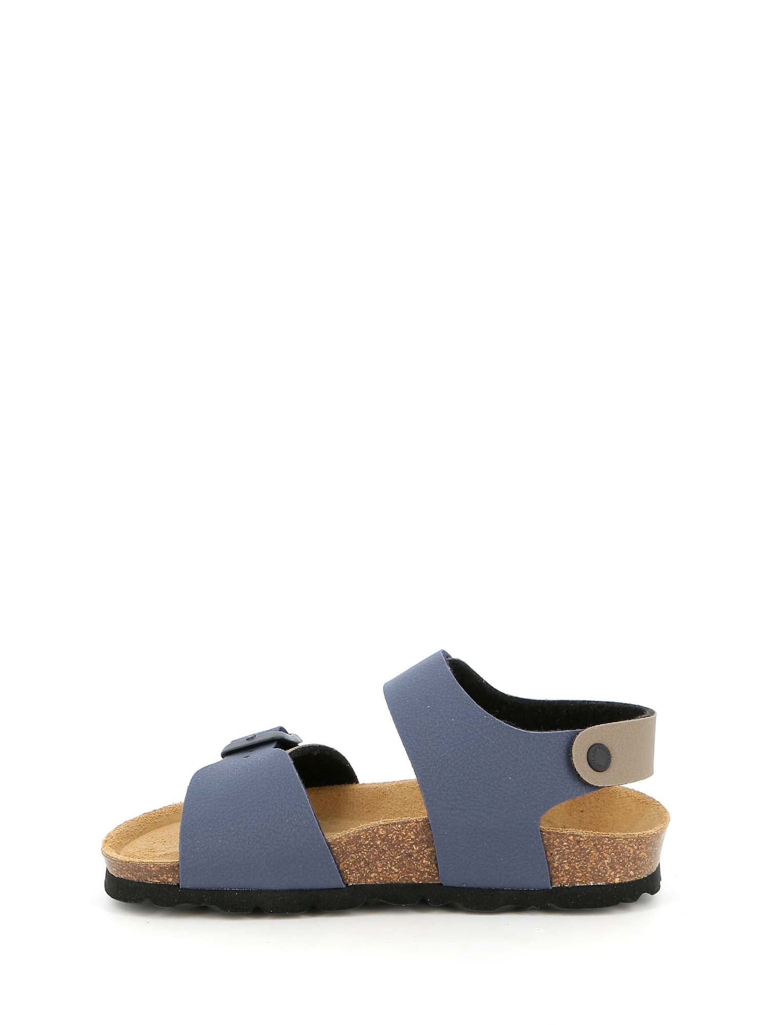 Sandali con strappi Blu Grunland Junior