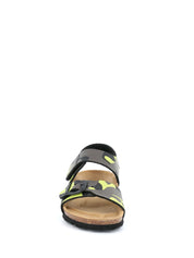 Sandali con strappi Nero Grunland Junior