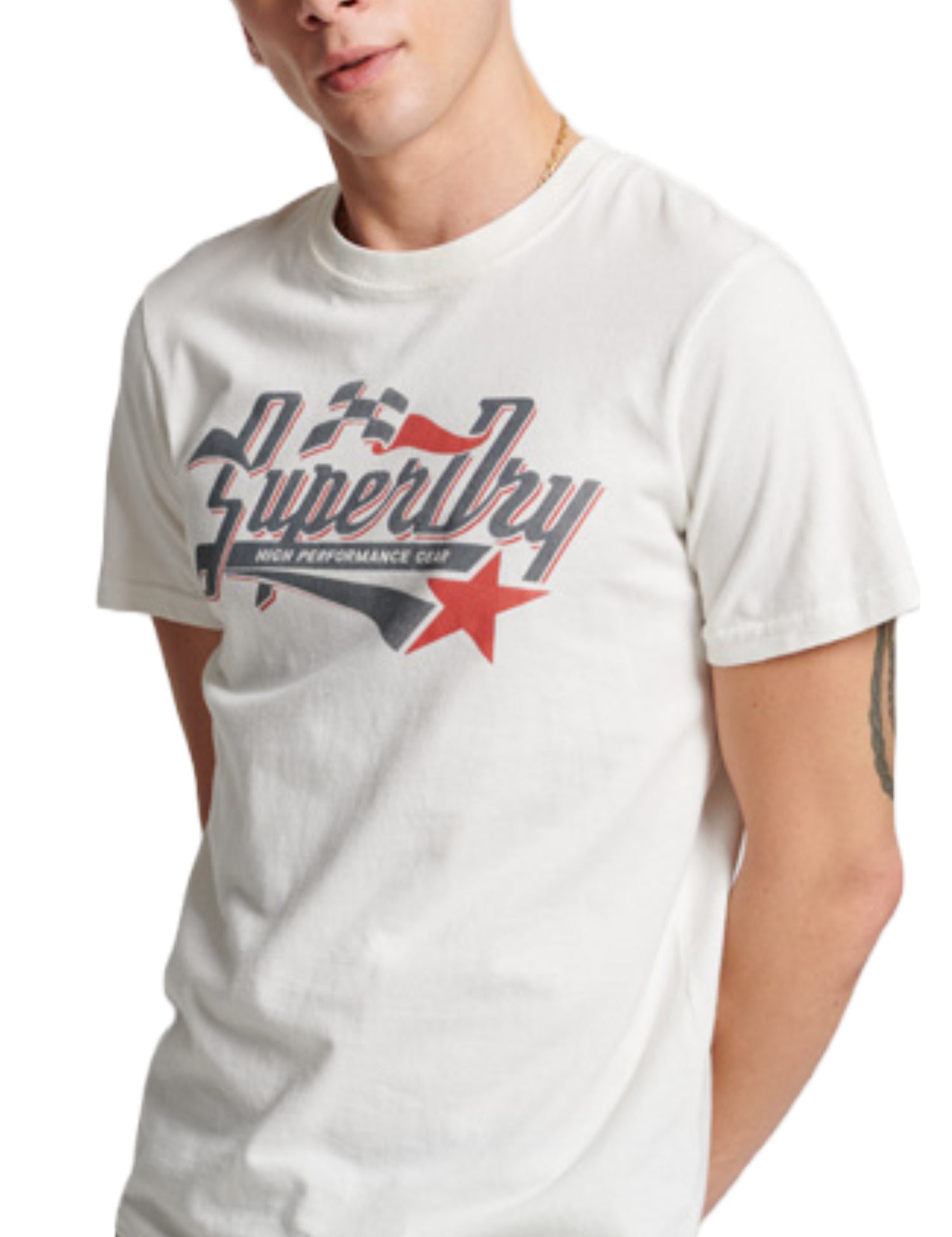 T-shirt Bianco Superdry