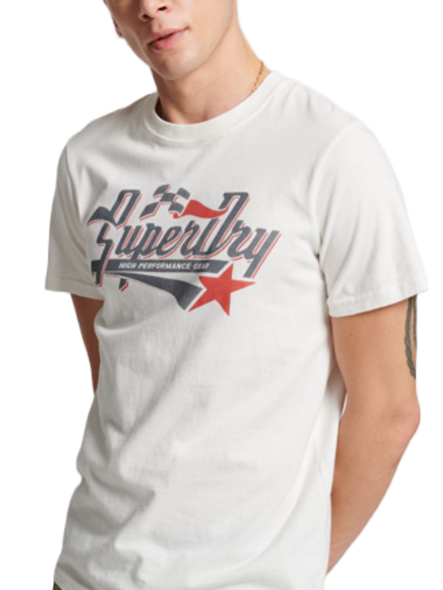 T-shirt Bianco Superdry