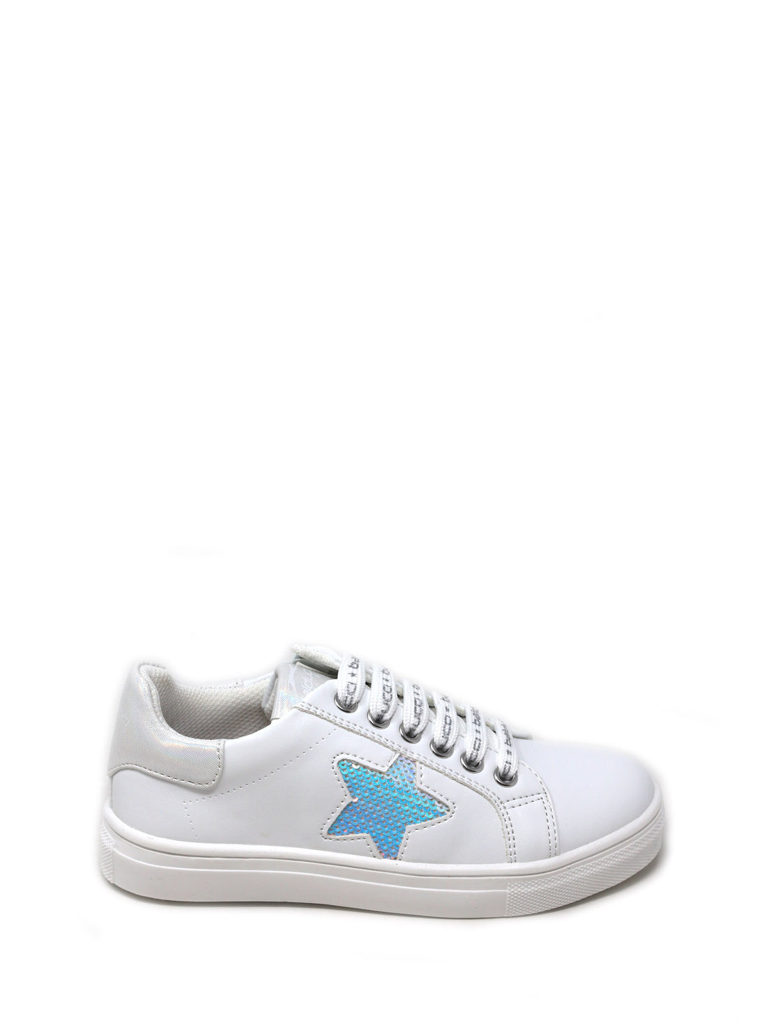 Sneakers Bianco Argento Balducci