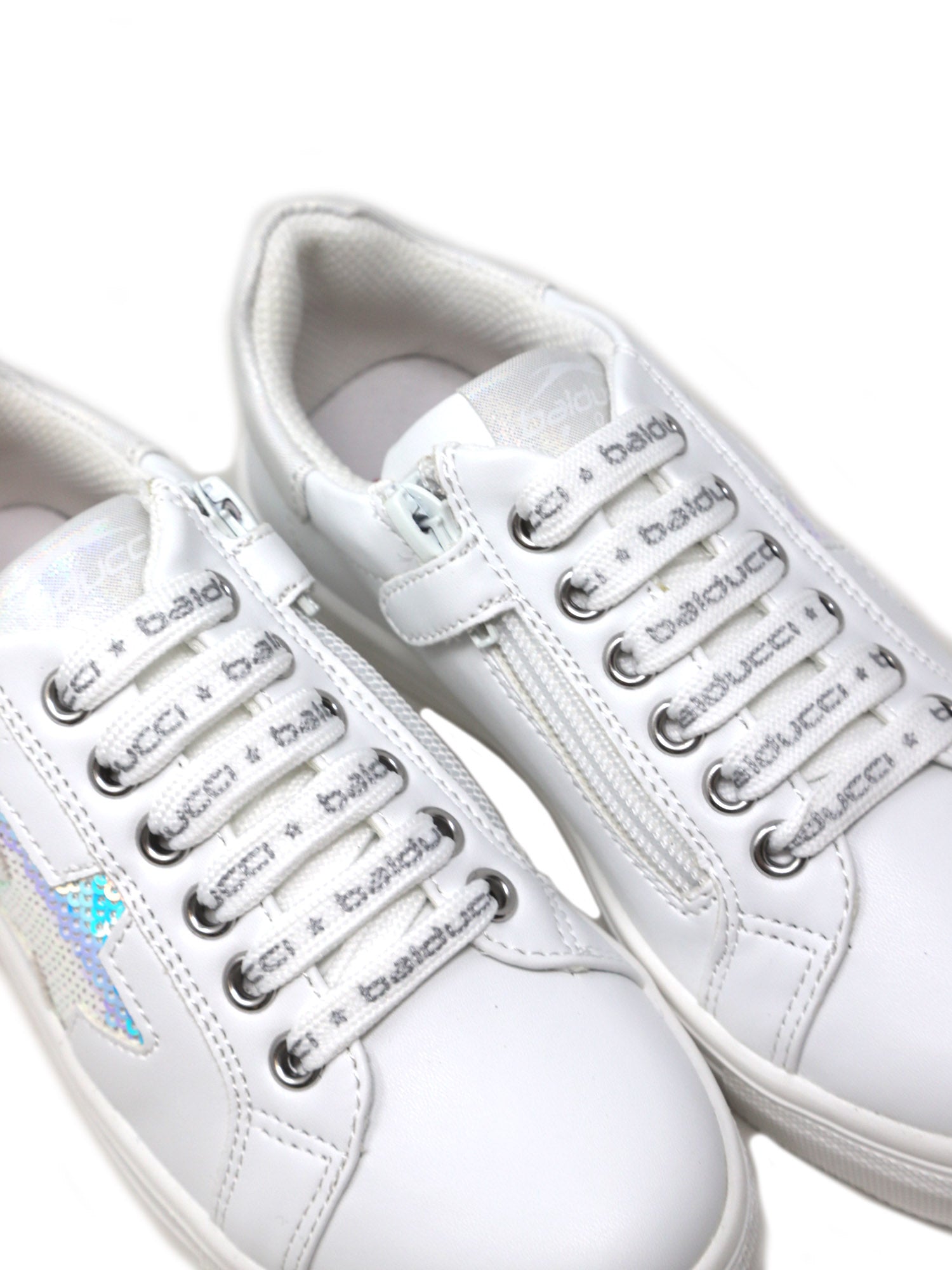 Sneakers Bianco Argento Balducci
