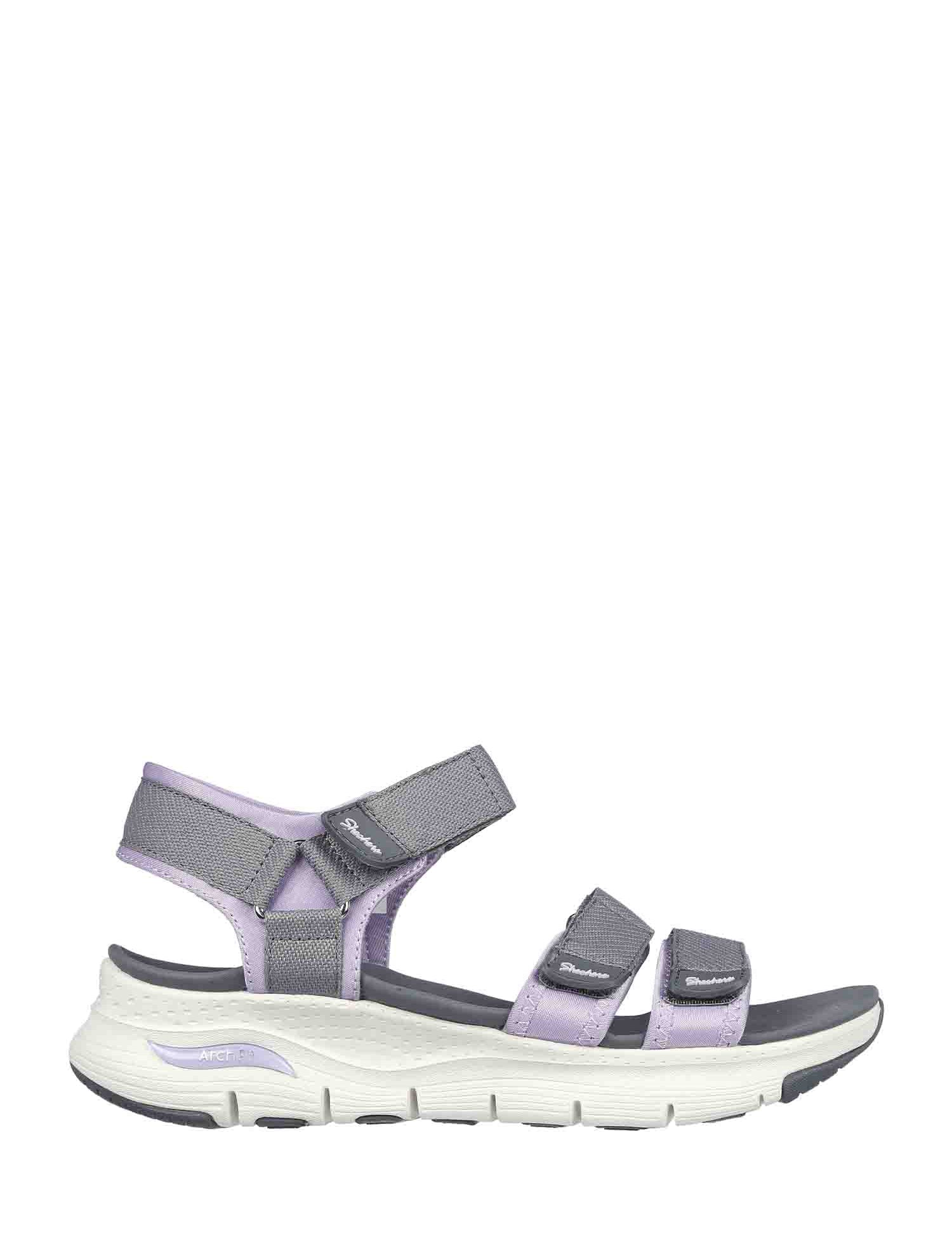 Sandali con strappi Grigio Skechers