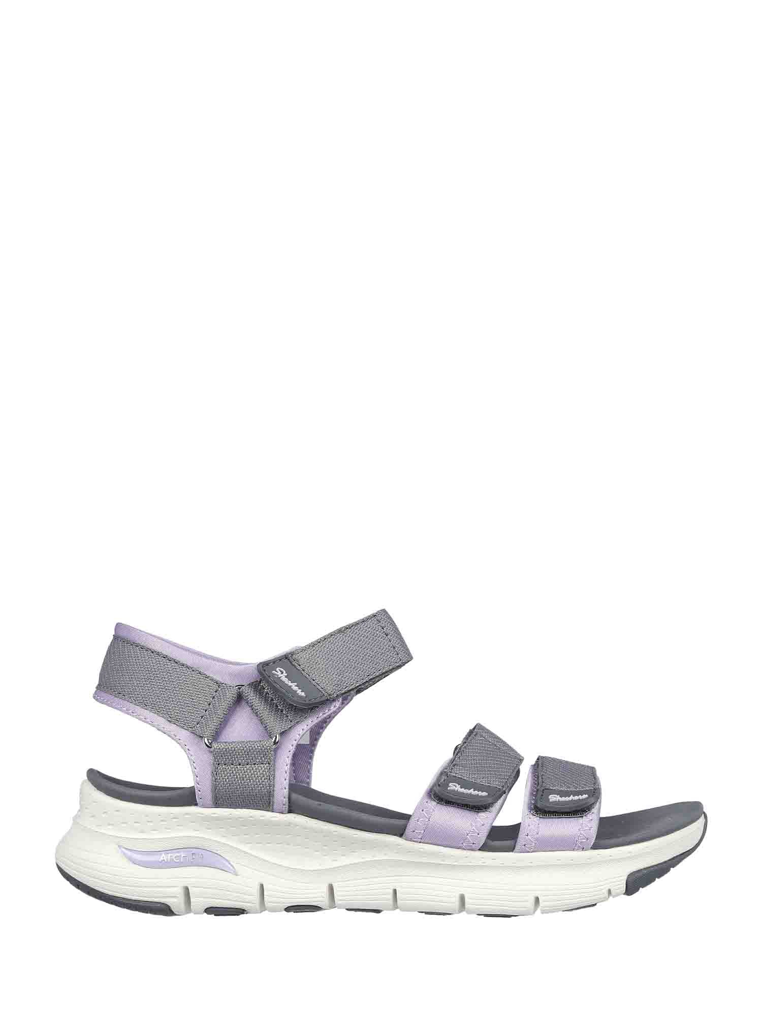 Sandali con strappi Grigio Skechers
