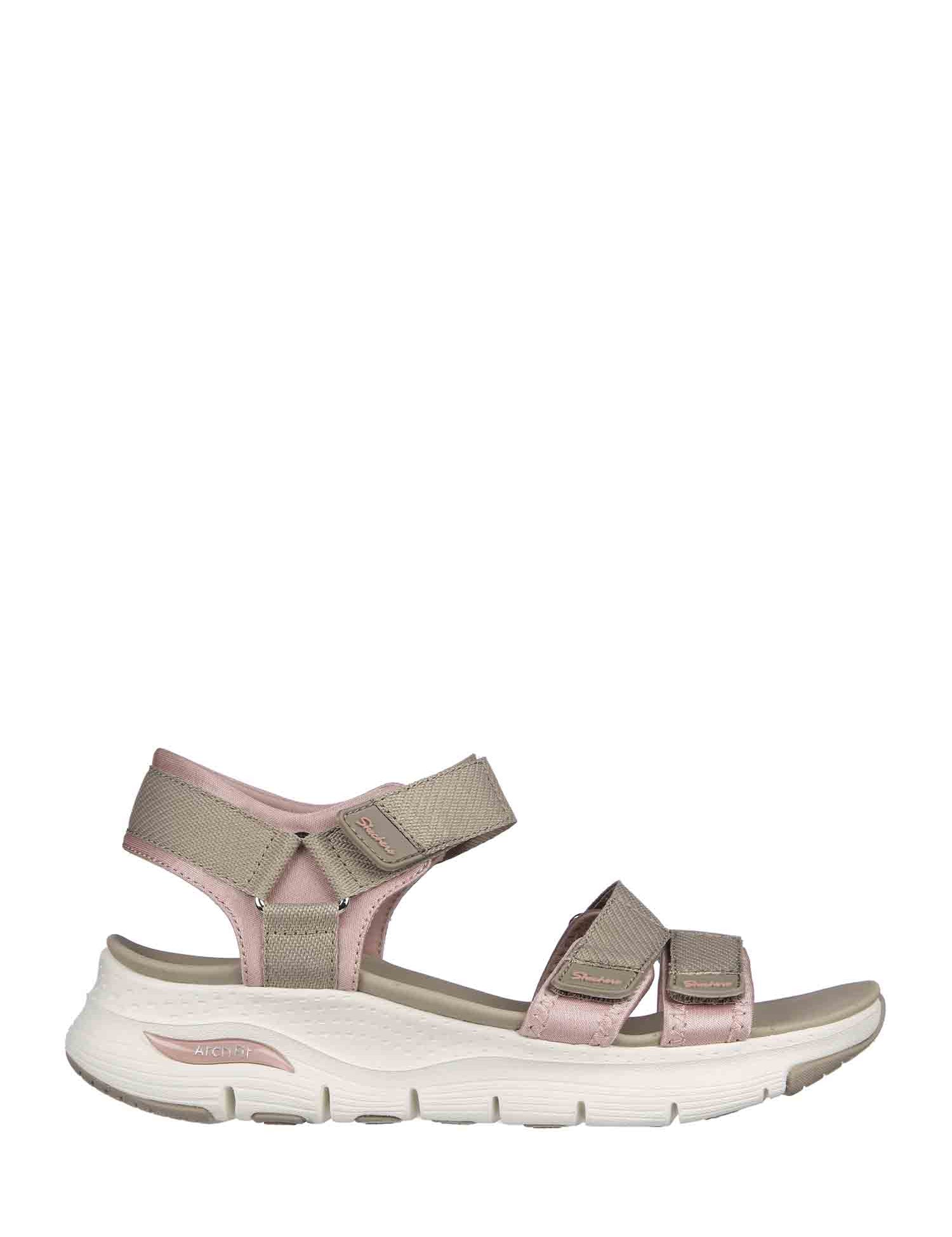 Sandali con strappi Beige Skechers